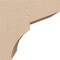 Ekena Millwork 5"W x 5"D x 5"H Wide Monterey Rough Cedar Woodgrain TimberThane Corbel, Primed Tan CORUR05X05X05MONRCPR - alternate 5